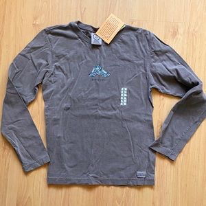 Life is Good Brown long sleeve tee